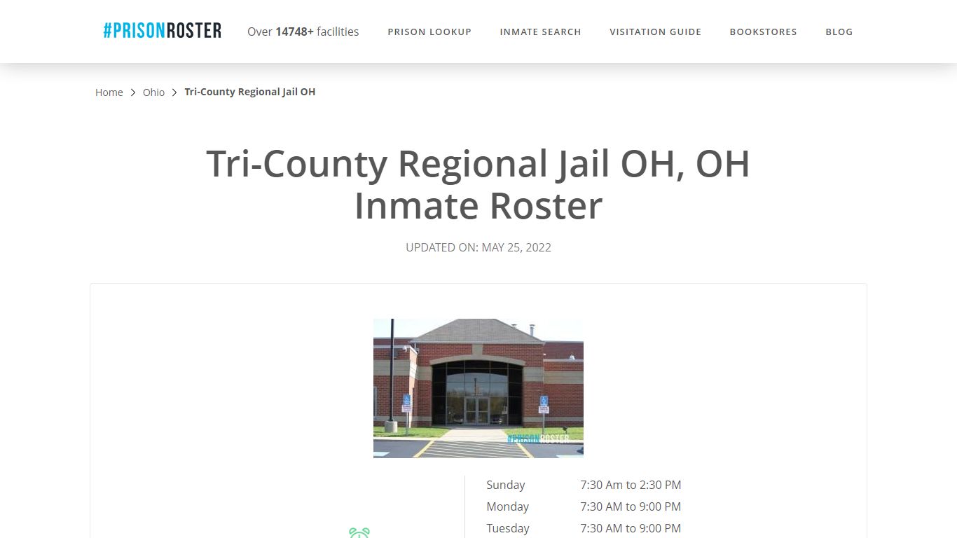 Tri-County Regional Jail OH, OH Inmate Roster - Prisonroster